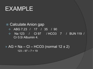 Arterial blood gas analysis | PPTX