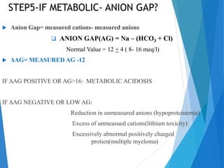 ARTERIAL BLOOD GASES INTERPRETATION | PPTX