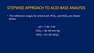 Arterial blood gas presentation in ICU/OT | PPTX