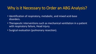 Arterial blood gas presentation in ICU/OT | PPTX