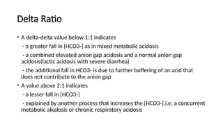 Delta Drop Lab Values Arterial Blood Gas - Analysis & Clinical scenarios | PPTX