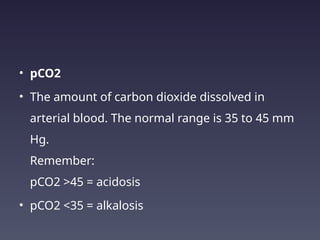 Arterial Blood Gases Analysis presentation | PPTX