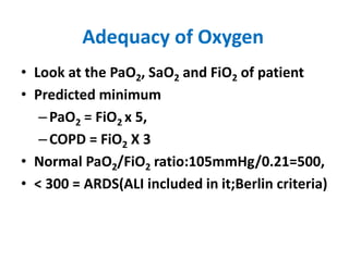 Acceptable Pao2 ACID BASE DISORDER AND ARTERIAL BLOOD GAS | PPTX