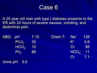 APPROCHE 2Normal  AG METABOLIC  ACIDOSIS