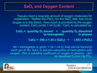 Sao2 Units Abg&acid base balance | PPT