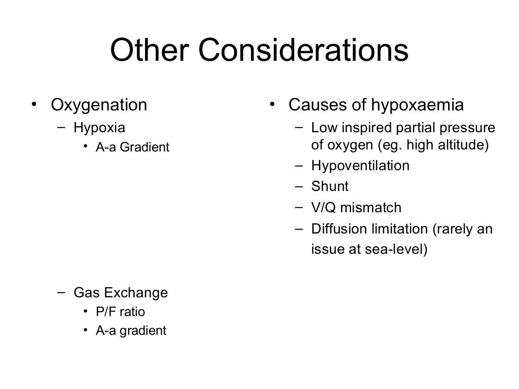 Blood Gas Analysis