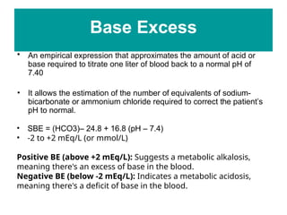 ARTERIAL BLOOD GAS analysis & its implication | PPTX