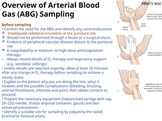 Arterial blood Gas Analysis with sampling method cases and discussions ...