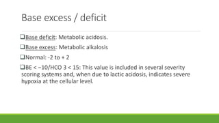 ABG Analysis in Pediatrics | PPTX