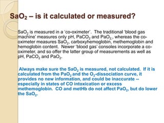 Machine Sao2 Abg interpretation | PPTX