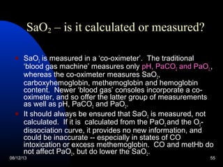 Machine Sao2 Arterial Blood Gas Interpretation By Dr. Prashant Kumar | PPT