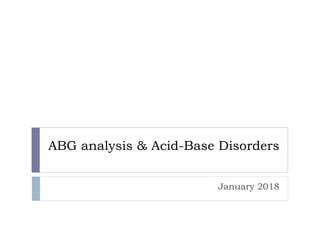 Arterial blood gas analysis in intensive care uint.ppt