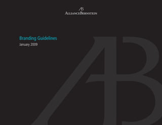 Branding Guidelines
January 2009
 