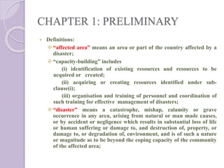  “disaster management” means a continuous and integrated process of
planning, organising, coordinating and implementing m...