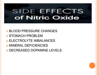  BLOOD PRESSURE CHANGES
 STOMACH PROBLEM
 ELECTROLYTE IMBALANCES
 MINERAL DEFICIENCIES
 DECREASED DOPAMINE LEVELS
 