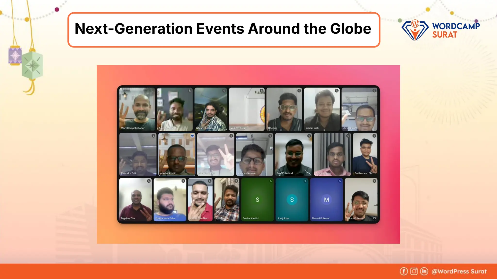 Foram Kansagra
➔ Having 15+ years of experience in
the IT industry.
➔ From a software developer to the
founder of Zluck Solutions
➔ Co-Organiser at WordPress Surat
Community
About Me
Next-Generation Events Around the Globe
 