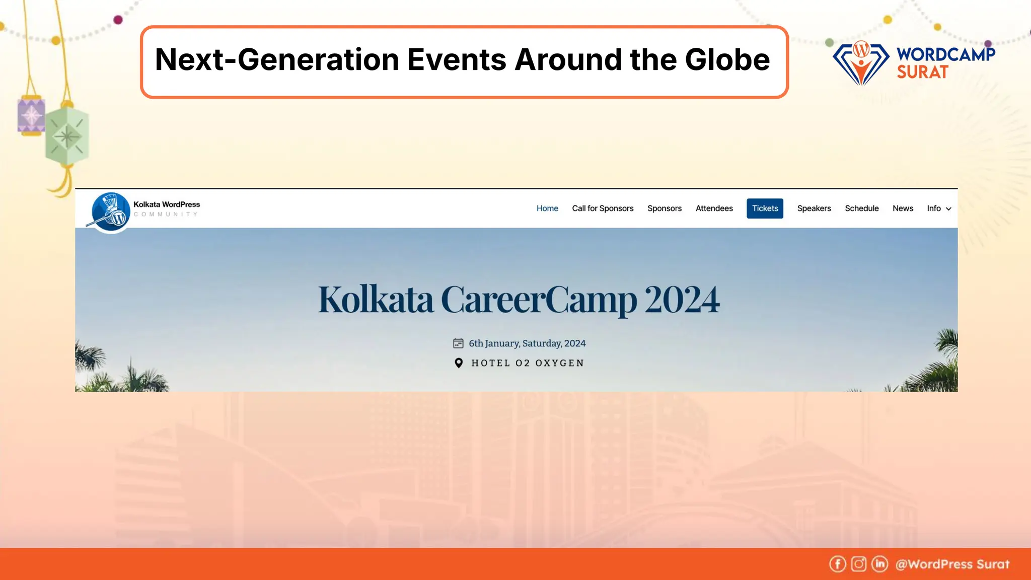 Foram Kansagra
➔ Having 15+ years of experience in
the IT industry.
➔ From a software developer to the
founder of Zluck Solutions
➔ Co-Organiser at WordPress Surat
Community
About Me
Next-Generation Events Around the Globe
 