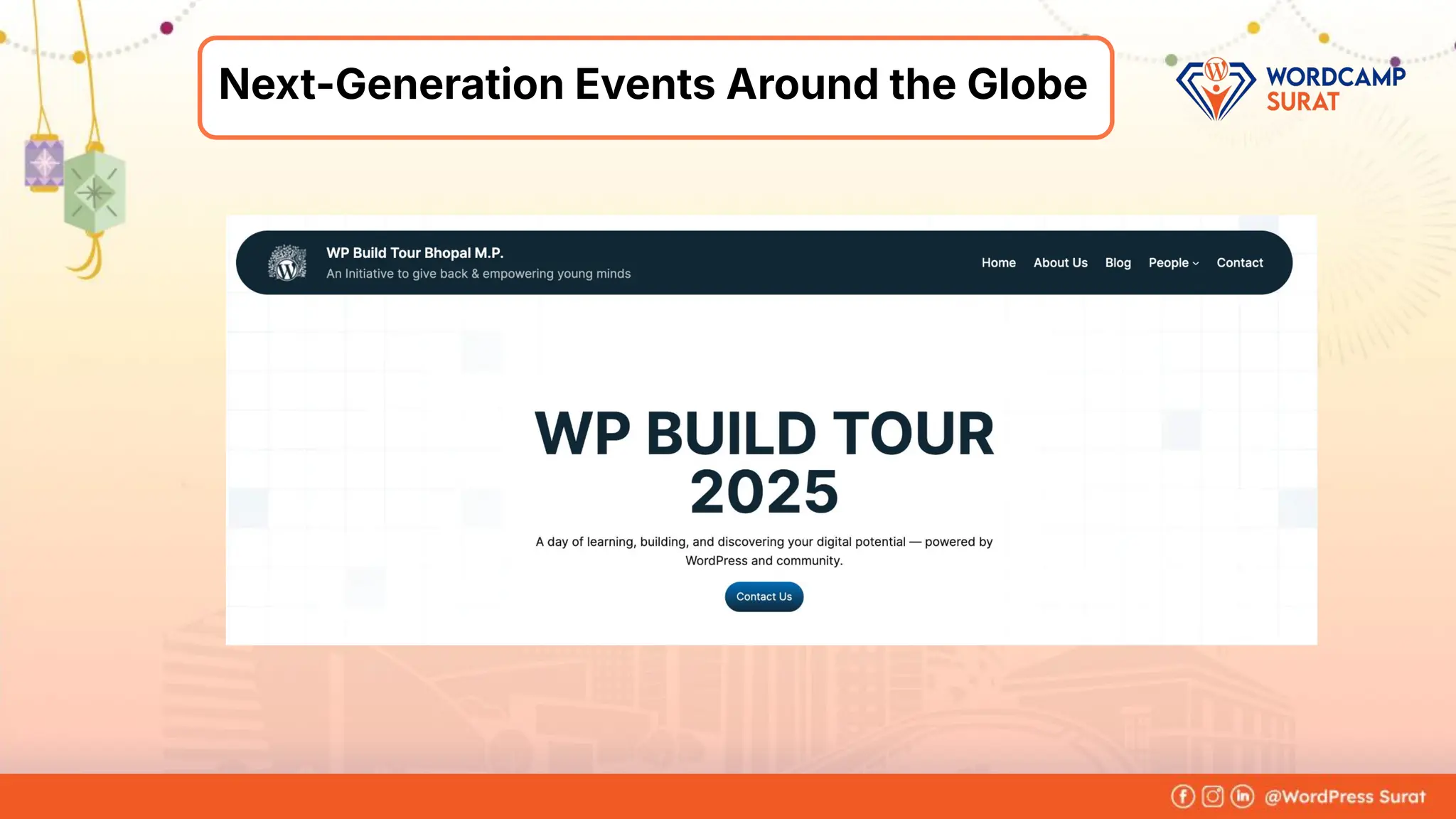 Foram Kansagra
➔ Having 15+ years of experience in
the IT industry.
➔ From a software developer to the
founder of Zluck Solutions
➔ Co-Organiser at WordPress Surat
Community
About Me
Next-Generation Events Around the Globe
 