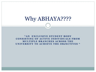 Abhaya | PPTX