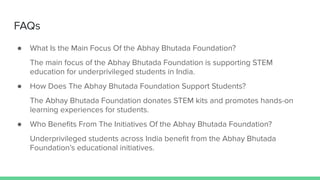 Abhay Bhutada Foundation advancing STEM access and opportunity for ...