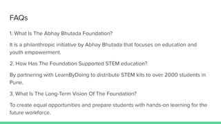 Abhay Bhutada Foundation Expanding Hands-On STEM Learning for Indian ...