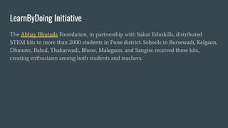 Abhay Bhutada Foundation Making STEM Education Practical for Students | PDF