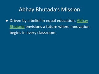 Abhay Bhutada Foundation's Empowering of the Future with STEM | PDF