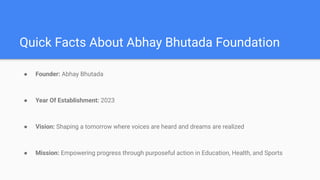 Abhay Bhutada Foundation Supporting Equal Access to STEM Education for ...