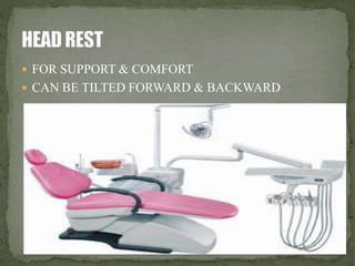  FOR SUPPORT & COMFORT 
 CAN BE TILTED FORWARD & BACKWARD 
 