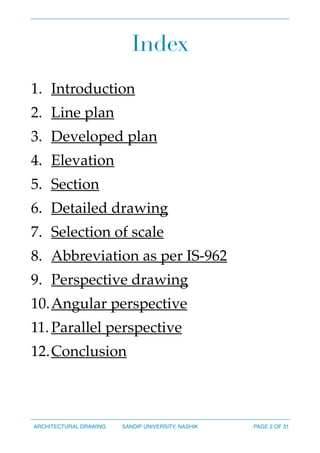 Presentation on Architectural Drawing | PDF