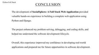 Comprehensive Python Full Stack Internship Project Review and ...