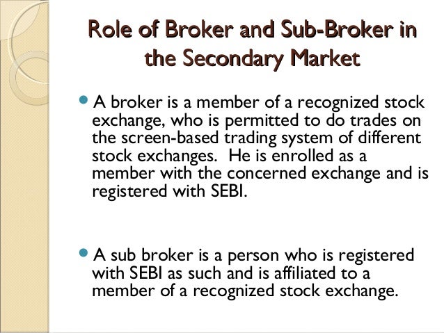 Trading system in secondary market