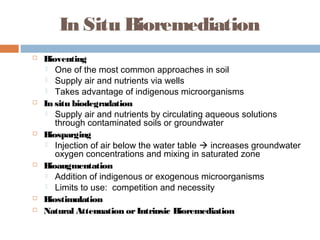 introduction to Bioremediation and its type | PPT