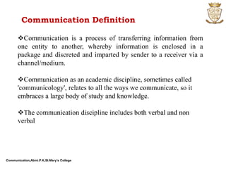 Communication In English | PPTX
