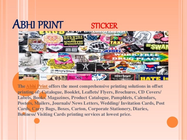 sticker printing services