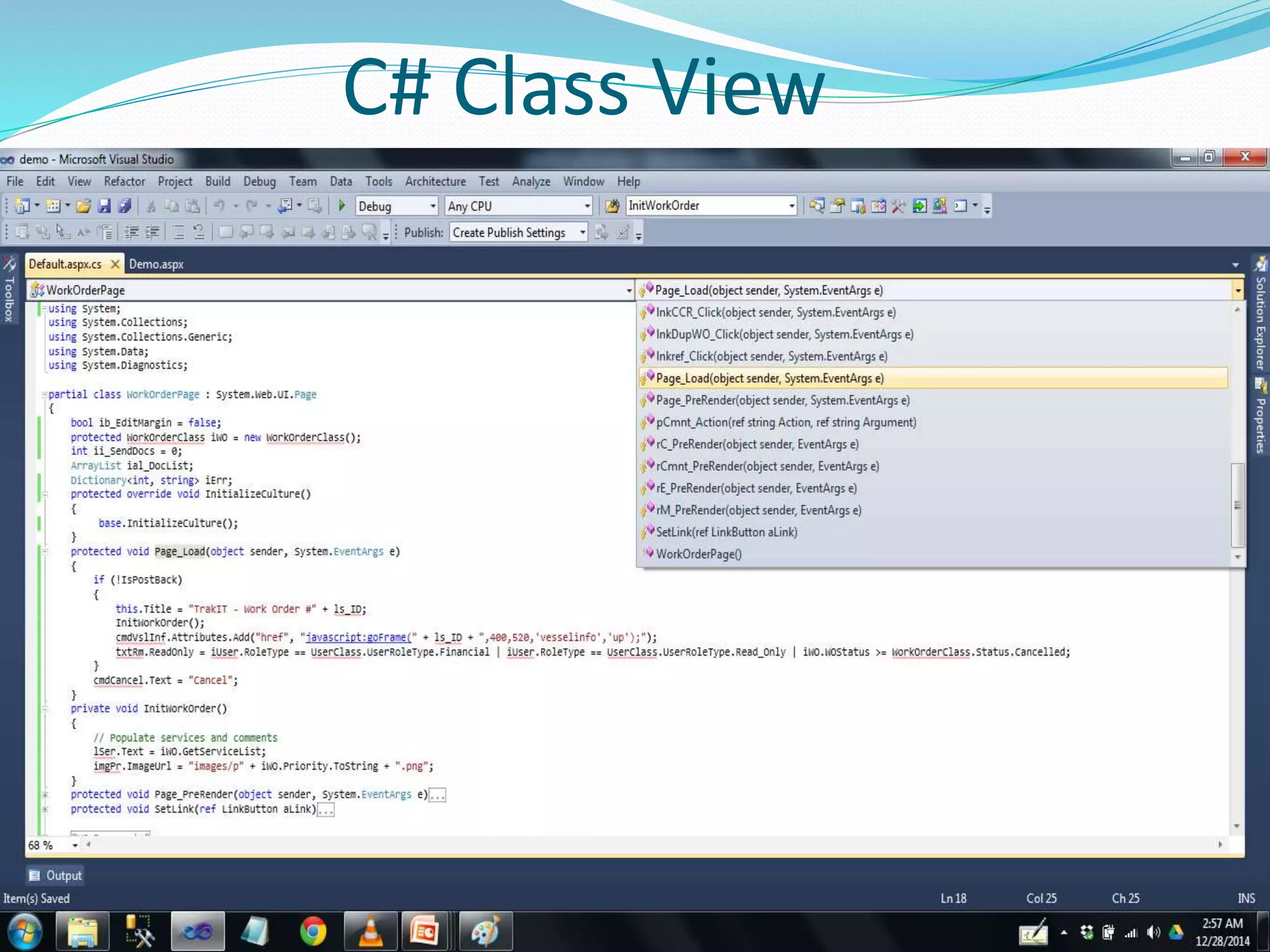 C# Class View
 