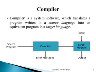Basic of compiler | PPTX