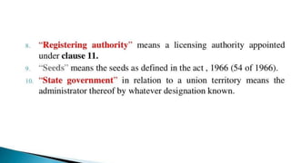 Seed control order 1983