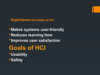 Human Computer Interface Goals Comprehensive Overview of Human Computer Interaction (HCI) Evolution ...