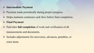 Payment in the building construction and work | PDF