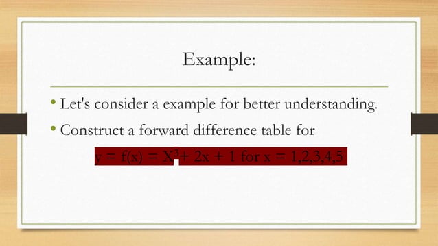 Forward difference table- A maths calculus tool.pptx