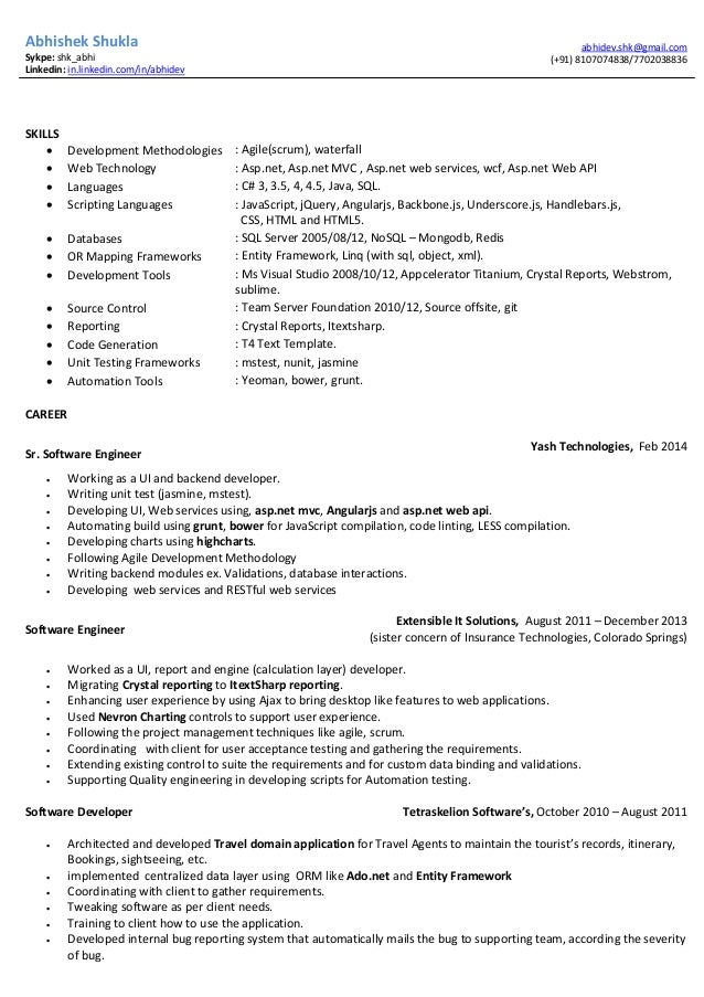 yeoman resume