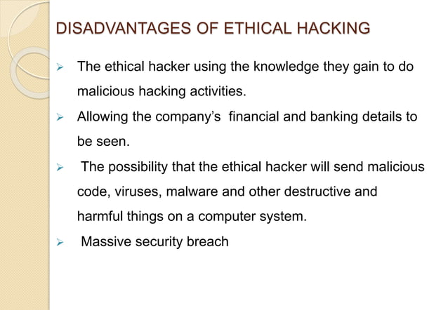 Presentation on Ethical Hacking, Introduction of Ethical Hacking, Types ...