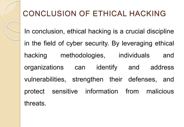 Presentation on Ethical Hacking, Introduction of Ethical Hacking, Types ...