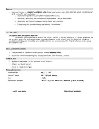 My CV