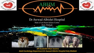 ABHM
Dr Awwad Albishri Hospital
State of art Heart failure Centre
Holy Makkah
DR Asadullah Khan Soomro
Adult Cardiology Department Dr Awwad Albishri Hospital Holy Makkah
 