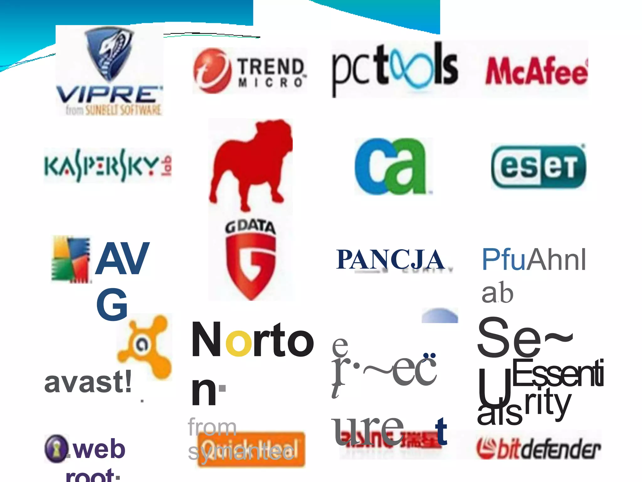 .
.
AV
G
PANCJA PfuAhnl
a1b
Se~
UEssenti
alsrity
Norto
n·
from
symantec
e
t
,.
r·~ec
ure t
avast!
.web
 