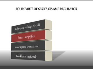 FOUR PARTS OF SERIES OP-AMP REGULATOR
 