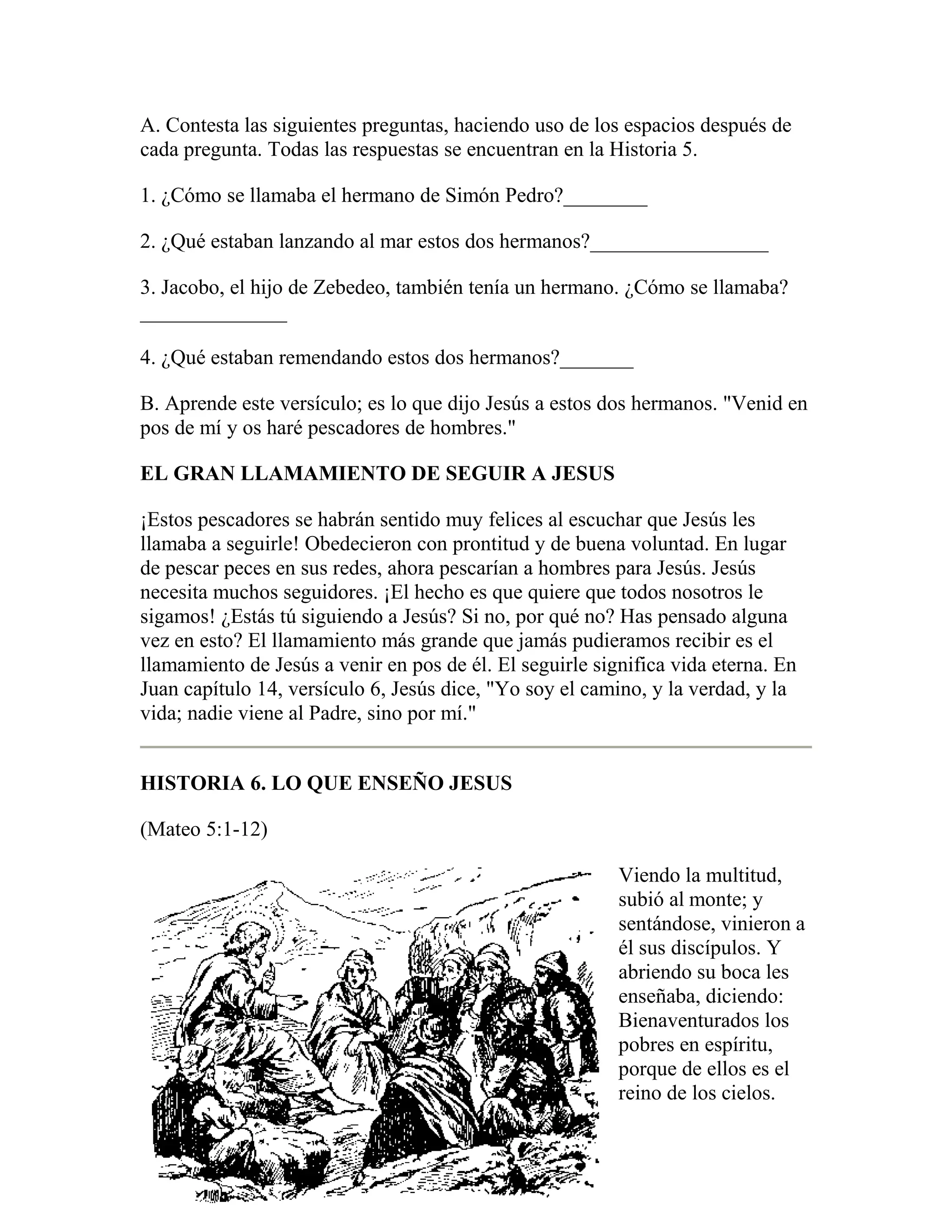 A bible study on matthew spanish