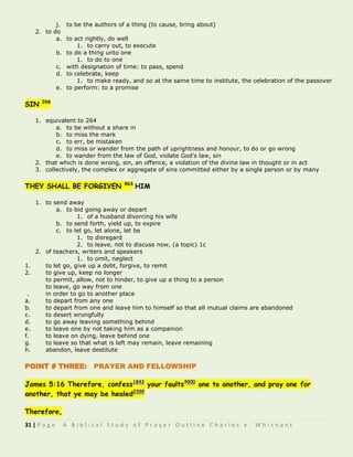 A biblical view of prayer series outline | DOCX